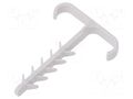 Holder; grey; for flat cable,YDYp 3x2,5 x2; 100pcs; UWPP; 6mm AKS ZIELONKA UWPP-6/12