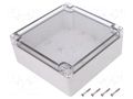 Enclosure: multipurpose; X: 150mm; Y: 150mm; Z: 60mm; ZP; ABS; IK07 KRADEX ZP15015060SJPABSPC