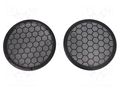 Loudspeaker grille; 165mm; Seat,VW; black; 2pcs. 4CARMEDIA RAM-20.210/K-BK