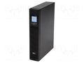 Power supply: UPS; 800W; 1kVA; 230V; 440x330x88mm; 7Ah; Ubatt: 12V IPS RTS-LI-1K0-2U-LCD