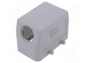 Enclosure for connectors: HDC; size 4; for cable; angled; PG16 TE Connectivity HTS-1-1102261-6