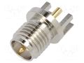 Connector: RP-SMA; socket; male,reverse; card edge; 50Ω; on PCBs LINX TECHNOLOGIES CONREVSMA003.062