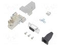 Connector: D-Sub; PIN: 15; plug; female; soldering; for cable; black ENCITECH DTSL09SJSRGSHDS15K