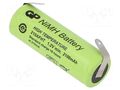 Re-battery: Ni-MH; A,LR23; 1.2V; 2100mAh; soldering lugs; Ø17x50mm GP ACCU-GP210AFHT-BL