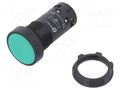 Switch: push-button; 22mm; Stabl.pos: 1; NC + NO; green; none; IP65 SCHNEIDER ELECTRIC XB7NA35