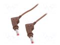 Test lead; 32A; banana plug 4mm,both sides; Urated: 600V; Len: 2m STÄUBLI XZG425/SIL-20027