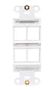 CENTRE PLATE INSERT, DECORA STYLE, WHITE N042D-004V-WH