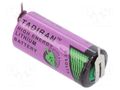 Battery: lithium (LTC); 2/3AA,2/3R6; 3.6V; 1600mAh; Ø14.7x33.5mm TADIRAN SL-861/PR