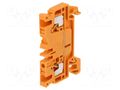 Splice terminal: rail; 24A; spring clamp; orange; wemid; 2.5mm2 WEIDMÜLLER A2C2.5OR