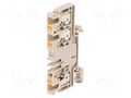 Splice terminal: rail; 32A; spring clamp; beige; wemid; 4mm2; TS35 WEIDMÜLLER A3C4