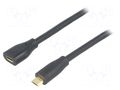 Cable; USB 2.0; USB B micro socket,USB B micro plug; 1m; black LOGILINK CU0121