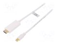 Cable; HDMI plug,mini DisplayPort plug; DisplayPort 1.2; 3D,4K LOGILINK CV0122