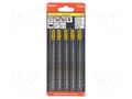 Hacksaw blade-set; wood,chipboard; 104mm; PRECISION WOOD; 5pcs. METABO MTB.623679