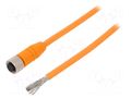 Cable: for sensors/automation; M12; PIN: 5; straight; 10m; plug LUMBERG AUTOMATION RKTS5-183/10M