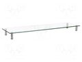 Monitor stand; 20kg; metal,steel,glass; Dim: 1000x260x93mm LOGILINK BP0060