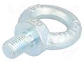 Lifting eye bolt; M20x30; Head: eye; steel; zinc; DIN 580; 40mm DROMET D-SZU20