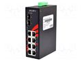 Switch PoE Ethernet; unmanaged; Number of ports: 10; 48÷55VDC ANTAIRA LNP-1002G-SFP