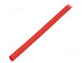 Heat shrink sleeve; thin walled; 3: 1; 6mm; L: 1m; red; GTI 3000 3M GTI3000-6/2-RD