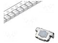 Microswitch TACT; SPST; Pos: 2; 0.02A/12VDC; SMT; 6x3.5x3.5mm PANASONIC EVQP40B3M