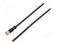 Cable: for sensors/automation; M8; PIN: 3; straight; 2m; plug; 60VDC LUTRONIC 080003300-2M