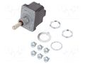 Switch: toggle; Pos: 3; DP3T; ON-ON-ON; 6A/230VAC; 15A/28VDC; NT HONEYWELL 2NT1-12