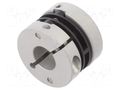 Coupling; Ø1: 12mm; Ø2: 12mm; aluminium,polyamide; -10÷80°C KÜBLER 8.0000.1401.1212