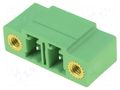 Connector: pluggable terminal block; socket; male; 8A; 160V; PIN: 2 PHOENIX CONTACT MCV1.5/2-GF-5.08