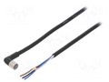 Cable: for sensors/automation; M8; PIN: 4; angled; Len: 10m; plug; 1A OMRON XS3FM8PVC4A10M