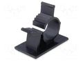 Self-adhesive cable holder; 10÷12.5mm; polyamide; black; UL94V-2 KSS WIRING AP-1013