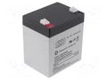 Re-battery: acid-lead; 12V; 5Ah; AGM; maintenance-free; 1.83kg SSB ACCU-HP5-12/S