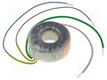 Transformer: toroidal; 12VA; 230VAC; 12V; 1A; Leads: cables; Ø: 57mm TALEMA 58-0012-012-S