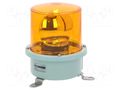 Signaller: lighting; rotating light; amber; SH1; 24VDC; IP66; 766mA QLIGHT SH1-24-A
