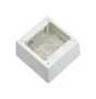 POWER JUNCTION BOX, 2 GANG, PVC, WHITE JBP2DWH