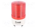 Signaller: lighting; continuous light,blinking light; red; S80 QLIGHT S80L-24-R