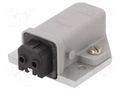 Connector: rectangular; ST; socket; female; PIN: 2; tinned; IP54; 16A HIRSCHMANN STAKAP2