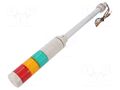Signalling column; red/amber/green; LED; 24VDC; IP65; STG40L; ABS QLIGHT STG40L324RAG