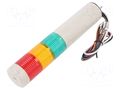 Signalling column; red/amber/green; LED; 24VDC; IP54; STG40L; ABS QLIGHT STG40MLFBZ324RAG