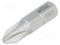 Screwdriver bit; Phillips; PH2; Overall len: 25mm; STANDARD WIHA WIHA.01658