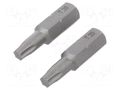 Screwdriver bit; Torx®; TX20; Overall len: 25mm; 2pcs; STANDARD WIHA WIHA.08423