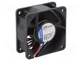 Fan: DC; axial; 24VDC; 60x60x25mm; 56m3/h; 43dBA; slide EBM-PAPST 614NGH