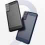 Carbon Case Flexible Cover TPU Case for Samsung Galaxy S21+ 5G (S21 Plus 5G) black, Hurtel 9111201924796 9111201924796