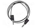 Test lead; 5A; banana plug 4mm,both sides; Urated: 300V; Len: 0.3m MUELLER ELECTRIC BU-2020-A-12-0