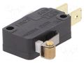 Microswitch SNAP ACTION; 15A/125VAC; with lever (with roller) HONEYWELL V7-1C17E9-201