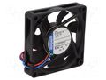 Fan: DC; axial; 12VDC; 70x70x15mm; 44m3/h; 38dBA; slide; 5300rpm EBM-PAPST 712F