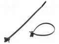 Cable tie; with fixing lugs; L: 198mm; W: 4.8mm; black; polyamide PANDUIT PLWP2S-D0