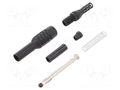Connector: 4mm banana; plug; 10A; 1kVAC; black; nickel plated CLIFF FCR6381B