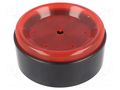 Enclosure: for alarms; Z: 43mm; ABS; black; Ø: 92mm MASZCZYK KM-94/BK