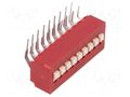 Switch: DIP-SWITCH; Poles number: 9; 0.1A/50VDC; Pos: 2; -40÷85°C C&K BD09AV