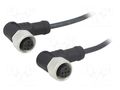 Cable: for sensors/automation; PIN: 4; with metal nut; plug; 250V AMPHENOL LTW M12A04FR12AFRSB001