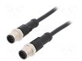 Cable: for sensors/automation; plug; PIN: 5; M12 male,both sides AMPHENOL LTW M12A05ML12AMLSD001